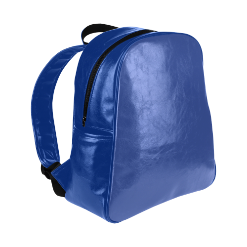 Dazzling Blue Color Accent Multi-Pockets Backpack (Model 1636)