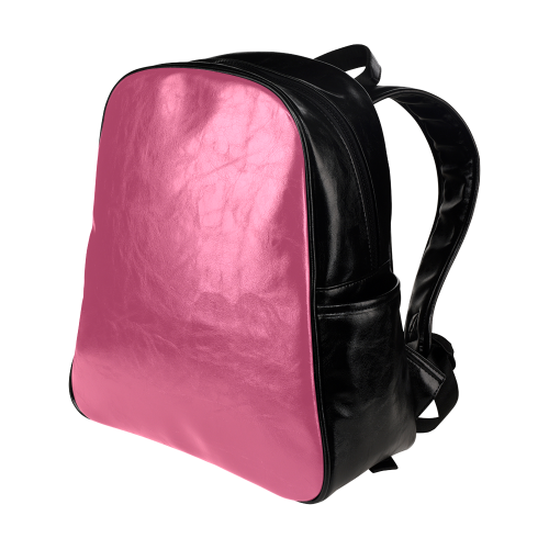 Pink Flambé Color Accent Multi-Pockets Backpack (Model 1636)