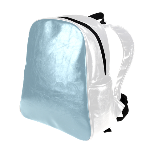 Aquamarine Color Accent Multi-Pockets Backpack (Model 1636)