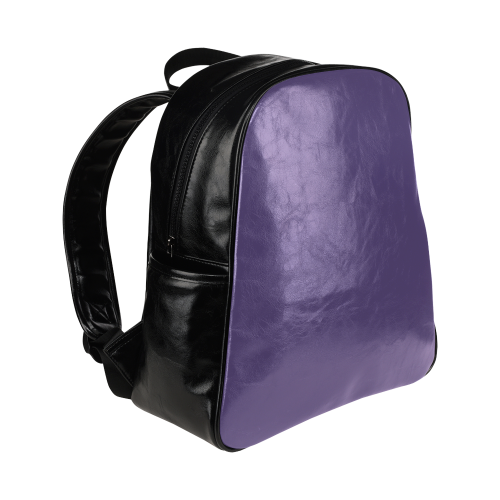 Gentian Violet Color Accent Multi-Pockets Backpack (Model 1636)