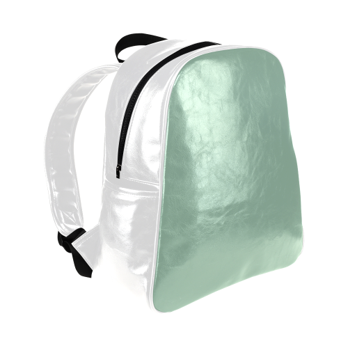 Grayed Jade Color Accent Multi-Pockets Backpack (Model 1636)