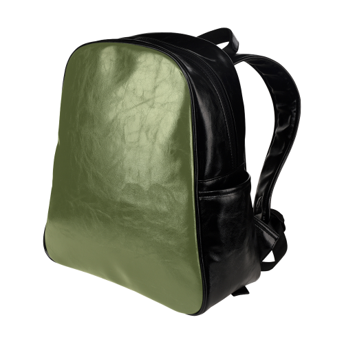 Cedar Green Color Accent Multi-Pockets Backpack (Model 1636)