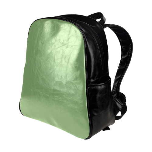 Green Tea Color Accent Multi-Pockets Backpack (Model 1636)