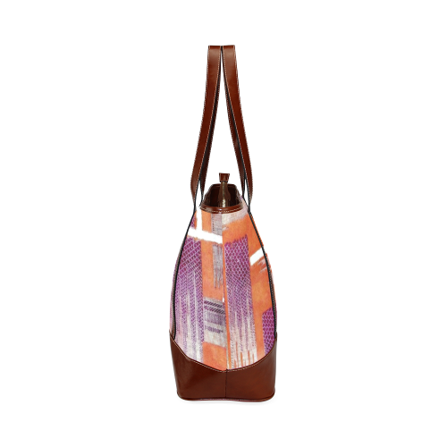Diamond Weave Anemone Harvest Tote Handbag (Model 1642)