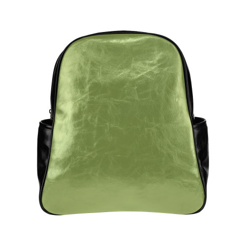 Peridot Color Accent Multi-Pockets Backpack (Model 1636)