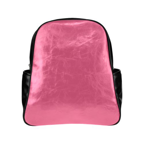 Hot Pink Color Accent Multi-Pockets Backpack (Model 1636)