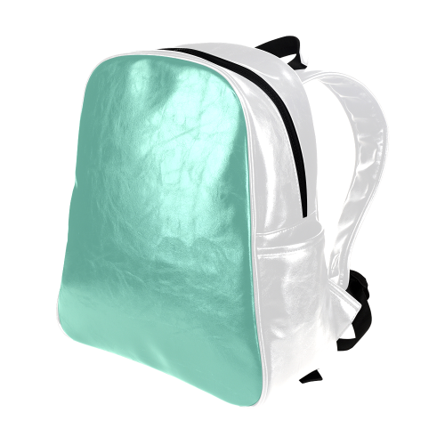 Lucite Green Color Accent Multi-Pockets Backpack (Model 1636)