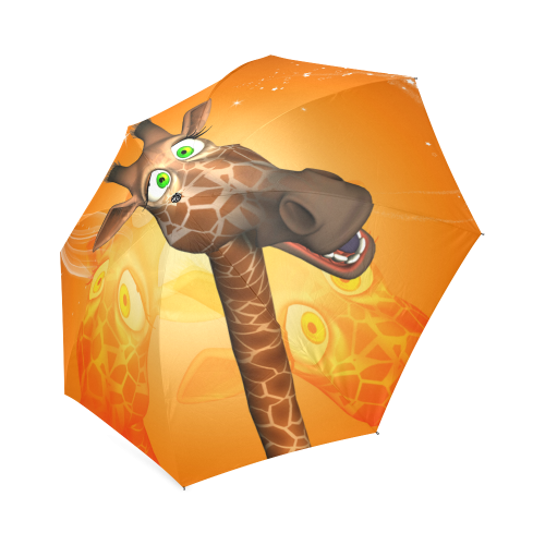 Funny giraffe Foldable Umbrella (Model U01)