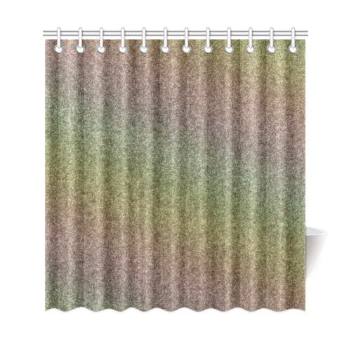 Rainbow Gold Pastel Gradient Shower Curtain 69"x72"