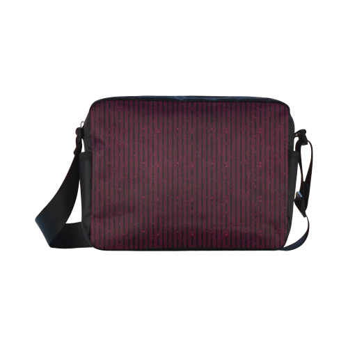 Anemone Glitter Stripe Classic Cross-body Nylon Bags (Model 1632)