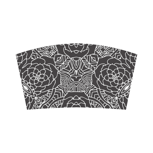 Mariager-Black & White- rose flowers Bandeau Top