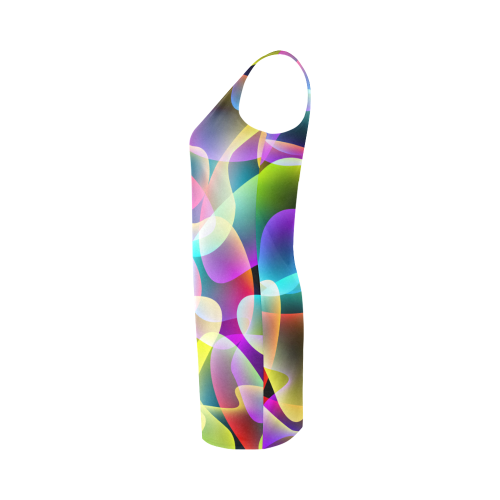 glowing swirls Medea Vest Dress (Model D06)