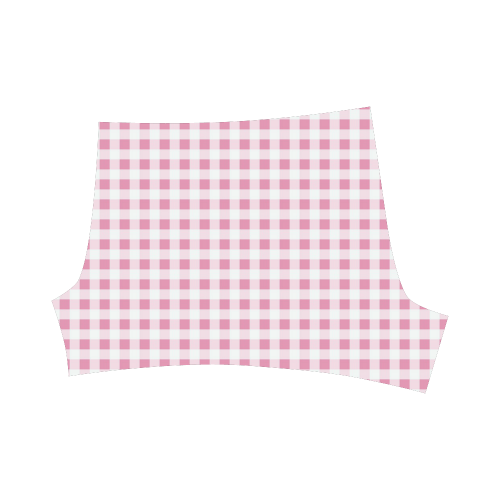 Petal Pink Gingham Briseis Skinny Shorts (Model L04)