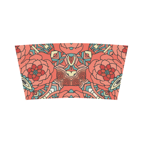 Mariager, Pale Red Rose flowers Bandeau Top