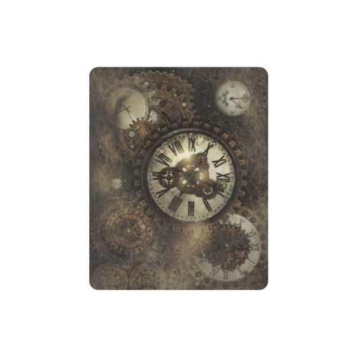 Vintage Steampunk Clocks Rectangle Mousepad
