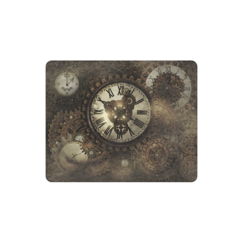 Vintage Steampunk Clocks Rectangle Mousepad