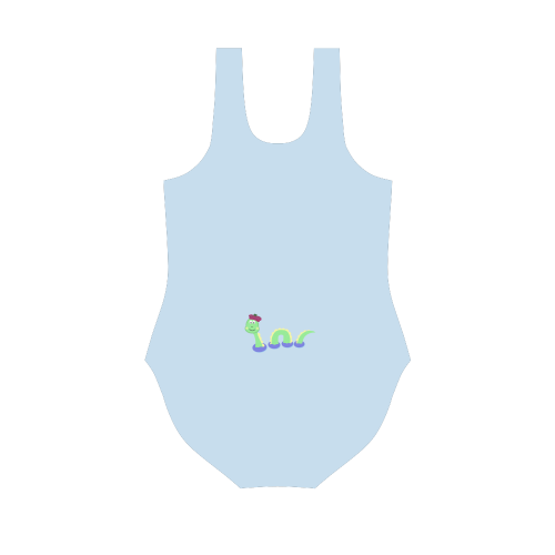 Loch Ness Monster Vest One Piece Swimsuit (Model S04)