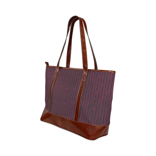 Anemone Glitter Stripe Tote Handbag (Model 1642)