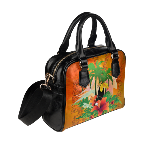 Tropical design Shoulder Handbag (Model 1634)