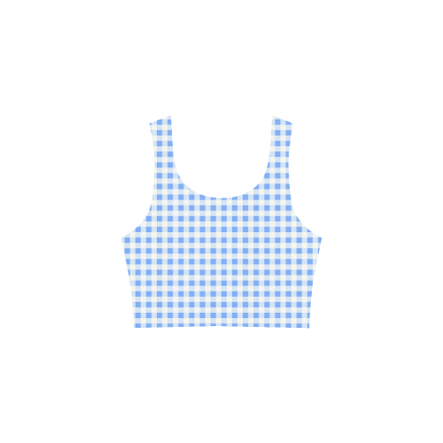 Sky Blue Gingham Atalanta Sundress (Model D04)