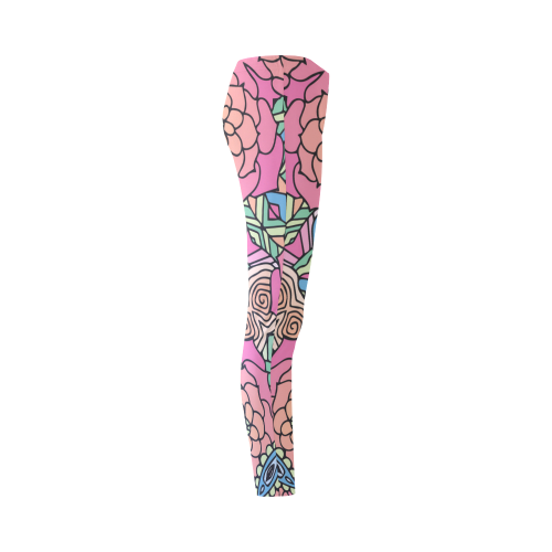 Mariager-Carnival colors-rose flowers Cassandra Women's Leggings (Model L01)