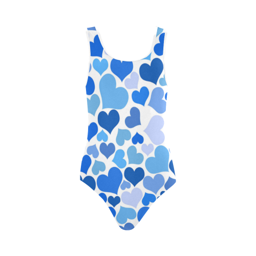 Heart 2014-0921 Vest One Piece Swimsuit (Model S04)