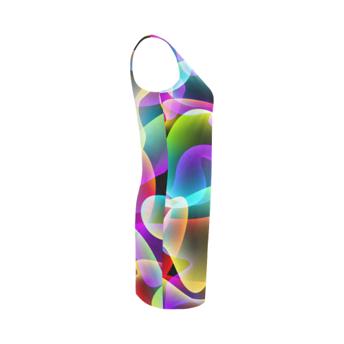 glowing swirls Medea Vest Dress (Model D06)