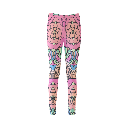 Mariager-Carnival colors-rose flowers Cassandra Women's Leggings (Model L01)