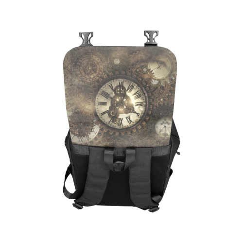 Vintage Steampunk Clocks Casual Shoulders Backpack (Model 1623)