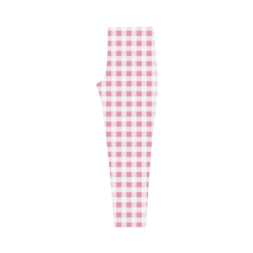 Petal Pink Gingham Capri Legging (Model L02)