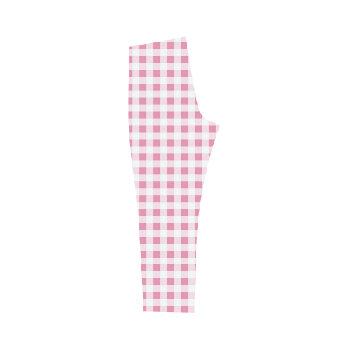 Petal Pink Gingham Capri Legging (Model L02)