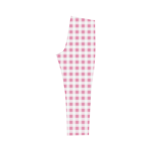 Petal Pink Gingham Capri Legging (Model L02)