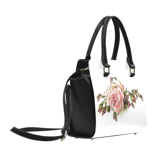 Vintage Rose Floral Classic Shoulder Handbag (Model 1653)