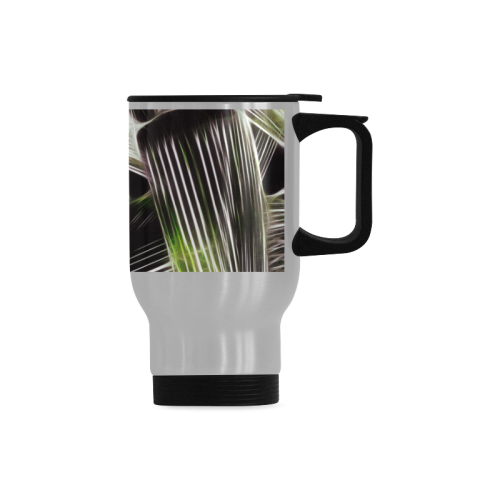 Foliage #8 - Jera Nour Travel Mug (Silver) (14 Oz)