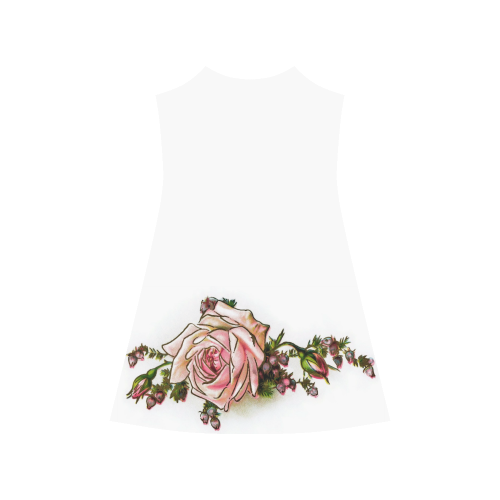 Vintage Rose Floral Alcestis Slip Dress (Model D05)