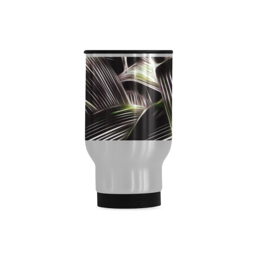 Foliage #8 - Jera Nour Travel Mug (Silver) (14 Oz)