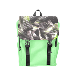 Foliage #8 - Jera Nour Light Green Casual Shoulders Backpack (Model 1623)