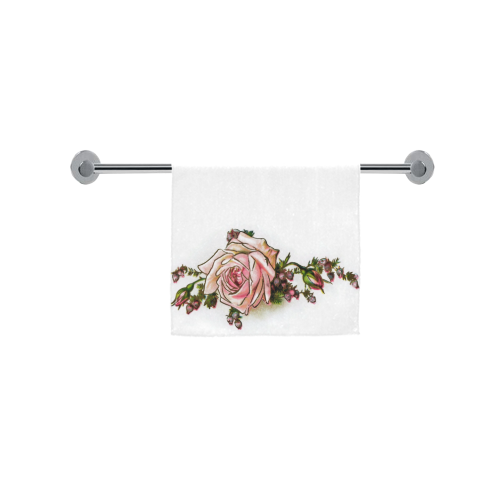 Vintage Rose Floral Custom Towel 16"x28"