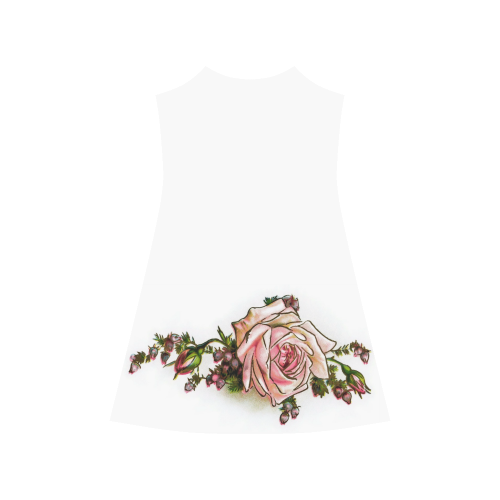 Vintage Rose Floral Alcestis Slip Dress (Model D05)