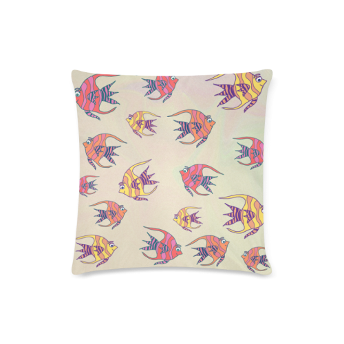 Angel Fish Custom Zippered Pillow Case 16"x16"(Twin Sides)