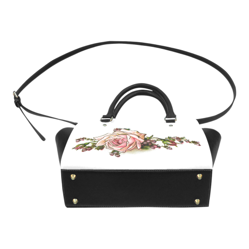 Vintage Rose Floral Classic Shoulder Handbag (Model 1653)