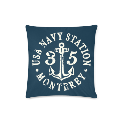 anchor Custom Zippered Pillow Case 16"x16" (one side)