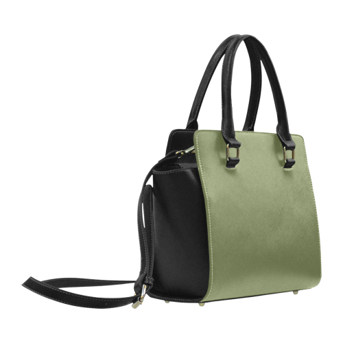 Cedar Green Color Accent Classic Shoulder Handbag (Model 1653)