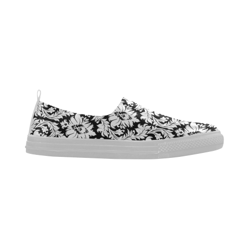 damask pattern black and white