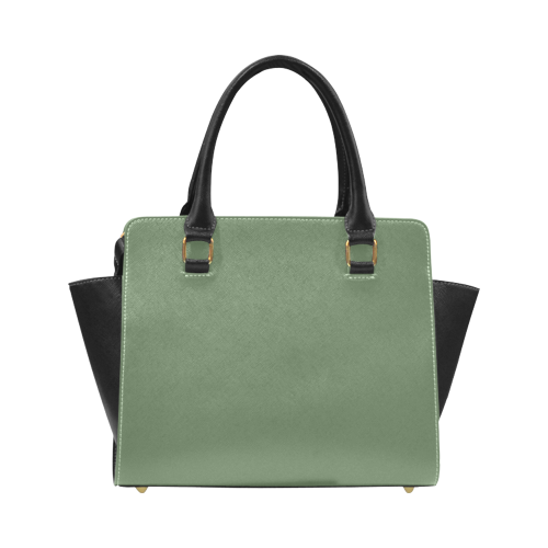 Vineyard Green Color Accent Classic Shoulder Handbag (Model 1653)