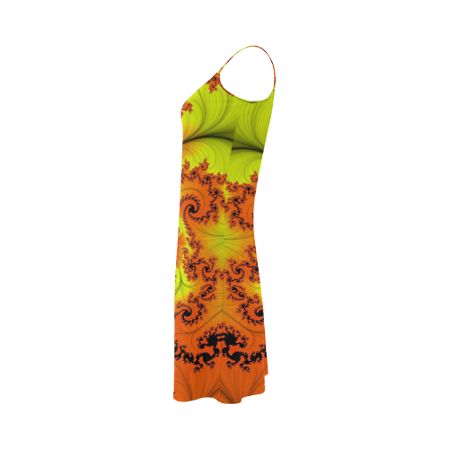 yellow and orange Alcestis Slip Dress (Model D05)