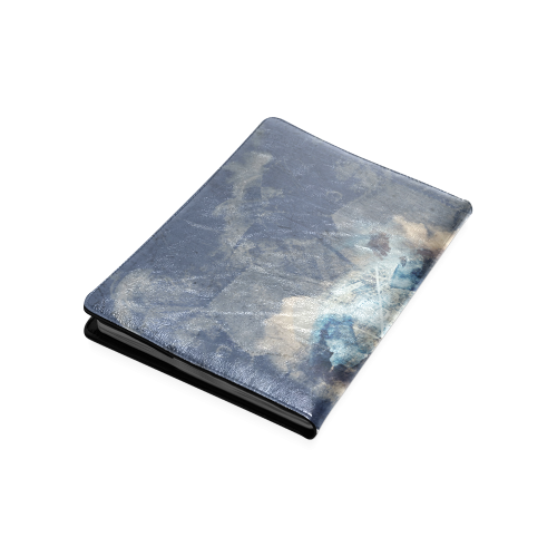 Abstract Blue Grunge Soccer Custom NoteBook B5