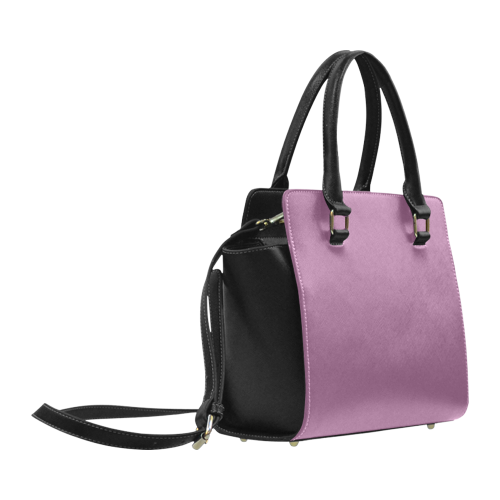 Amethyst Color Accent Classic Shoulder Handbag (Model 1653)