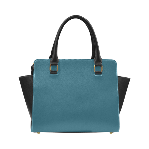 Blue Coral Color Accent Classic Shoulder Handbag (Model 1653)