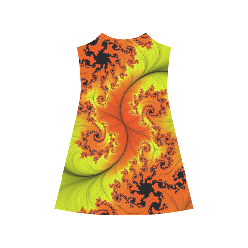 yellow and orange Alcestis Slip Dress (Model D05)